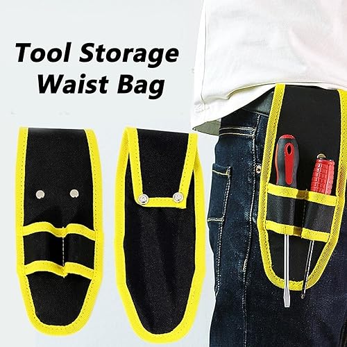 Miniatura 2 de 600D Oxford Tool Waist Pack Pouches Organizers with 2 Compartments for Electricians Carpenters Carpenters Work Essential