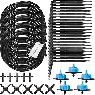 HOLZBRINK Bewässerungssystem Bewässerungsset 3: inkl. Kreuzstück, Blauer Tropfer 8l/h, 5 Sets, HTB-03-B-5