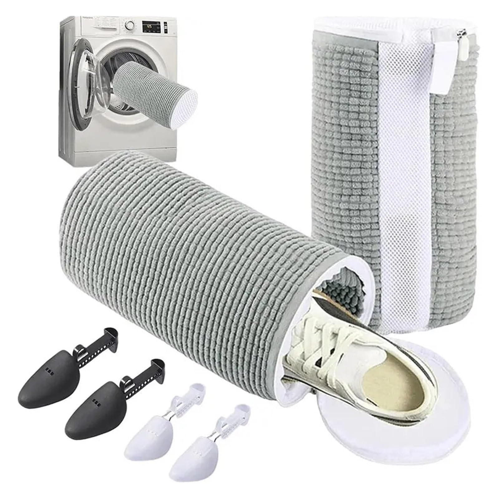 Schuhwaschbeutel Waschmaschine Robuster Schuhwaschbeutel, praktischer for unterwegs, mit starken Reißverschlüssen, verformungsfreier Schuhwäschebeutel for den Heimgebrauch(1Piece)