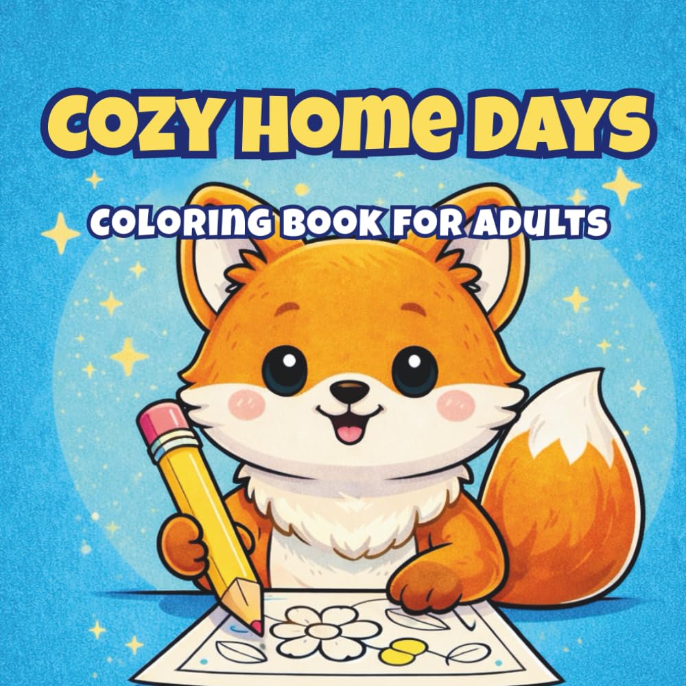 Cozy Home Days: A Relaxing Coloring Book for Adults with Charming Home Scenes