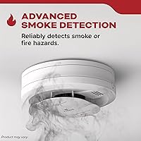 Vista 4 de Kidde Detector de humo con batería de 10 años y detector de humo/CO con pilas AA (paquete de 2)