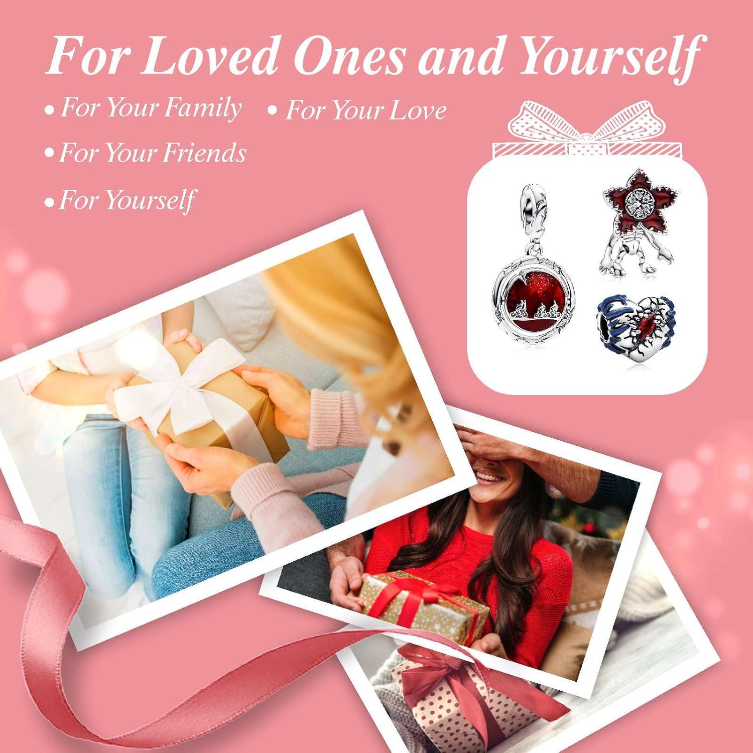 Cute Fashion Heart Charms,S925 Sterling Silver Charm,Bead for Bracelets and Necklaces,For Women Jewelry Present - Image 6