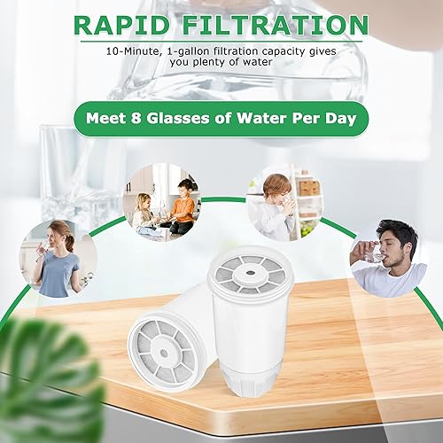 Miniatura 5 de ZR-001 Filtro de agua de repuesto para jarra de agua cero -Filtración de múltiples etapas- Reemplazar ZR-017 ZR-004 ZD-018, reduce TDS plomo cloro