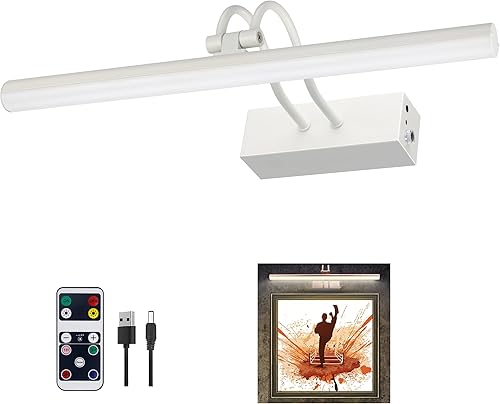 Miniatura 23 de Luz para Cuadros, Luces para Cuadros de Pared Inalámbricas, Luces para Cuadros de 16" con Temporizador y Regulables, Luces de Pared a Batería