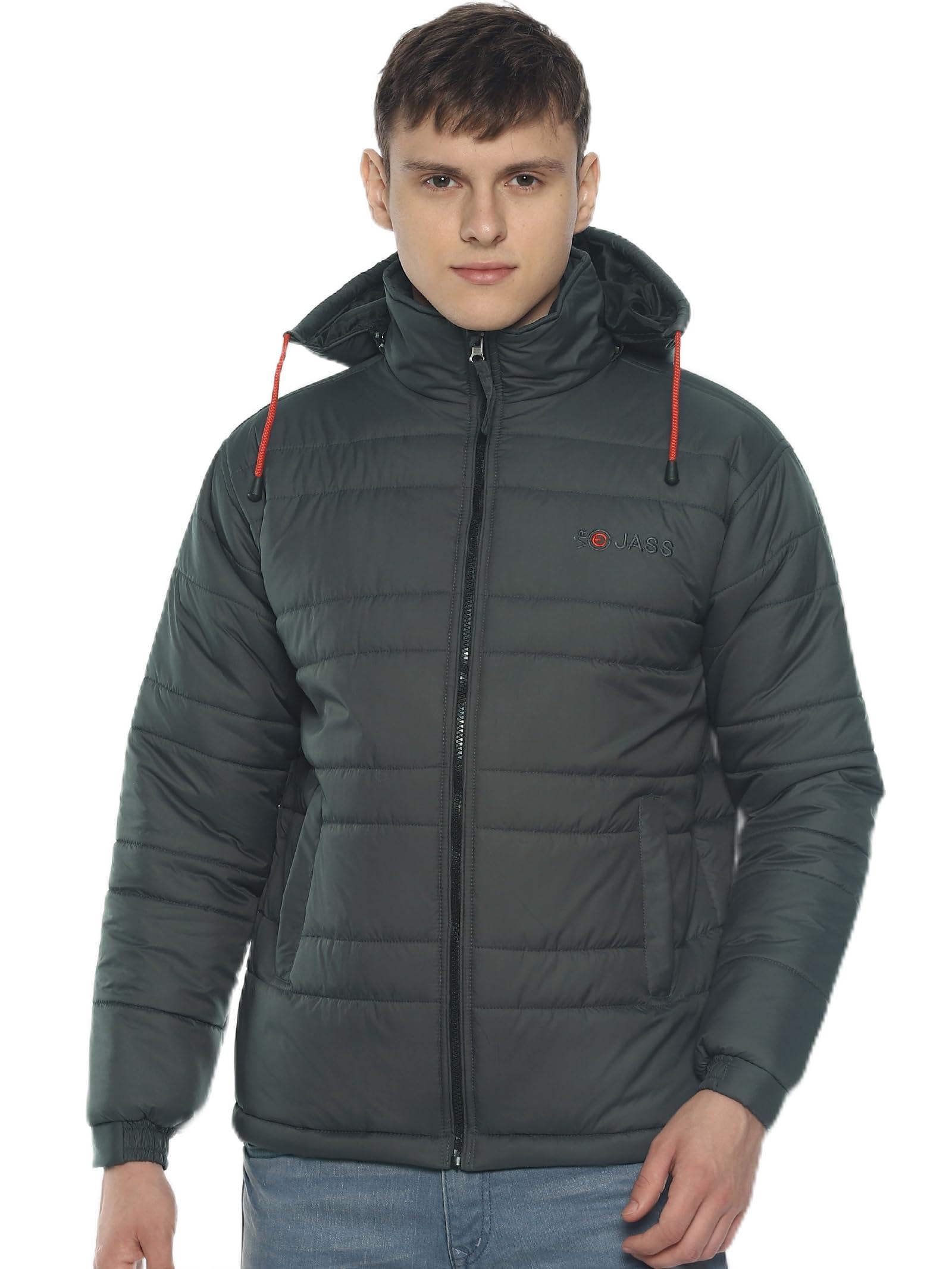 Roadster Men's Polyester Standard Length Bomber Jacket(VROBJF) in neutral