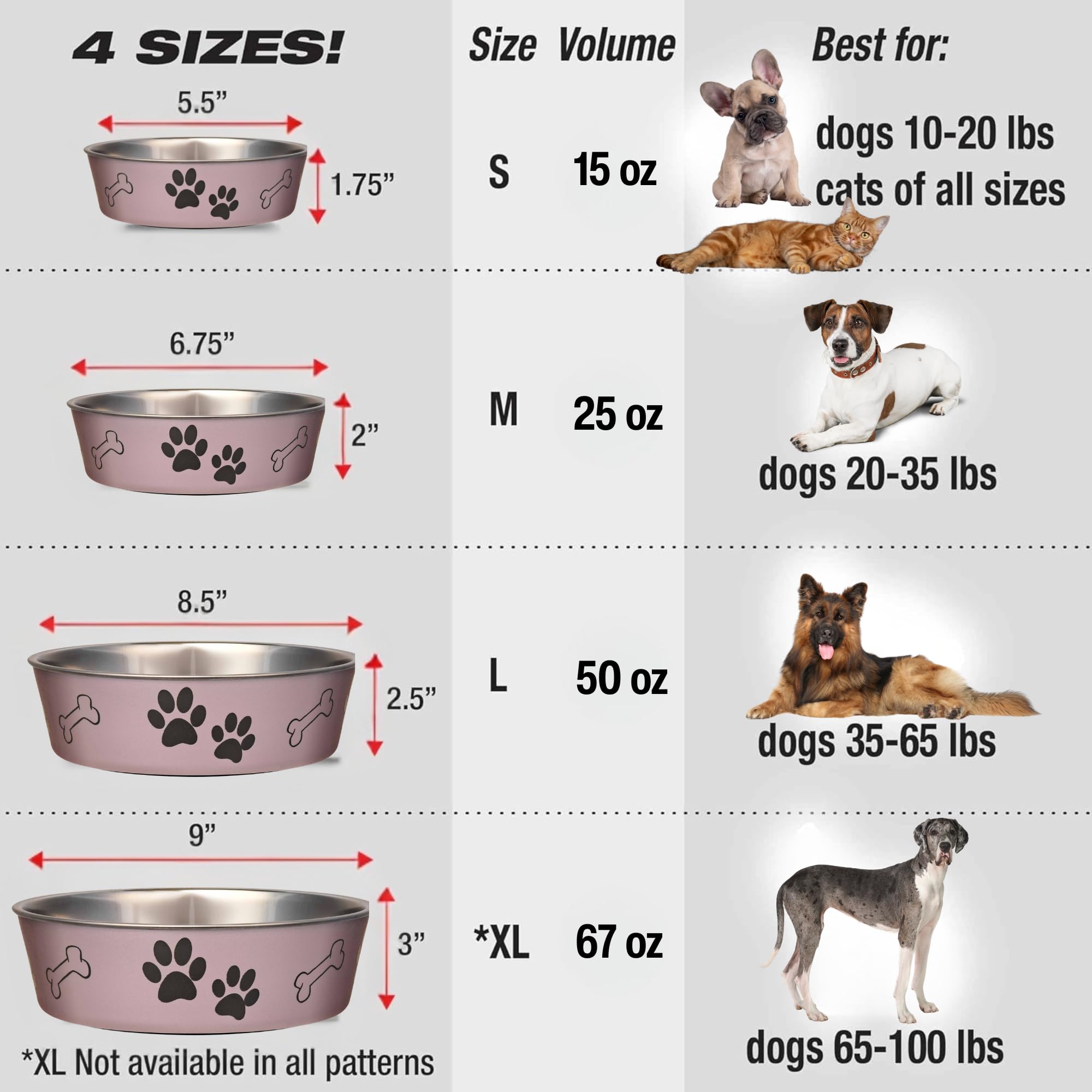 LOVING PETS, Piękna metalowa miska dla zwierząt domowych
