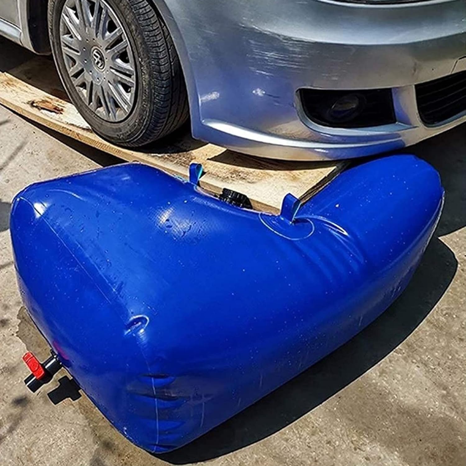 500-Liter-Wasserkanister (132 Gallonen) mit großem Fassungsvermögen, weicher Wasserbeutel, Notwasserversorgung, geeignet für Wandern, Camping, Landwirtschaft, Wohnmobilreisen und andere Akti