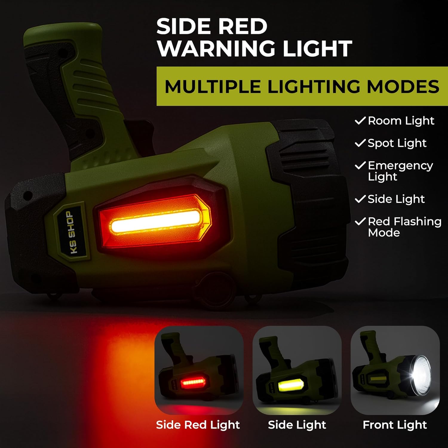 Camping Lantern Rechargeable - Led Spotlight Flashlight 90,000LM With 10,000mAh (6 To 12 Hours Of Runtime) - Usb-c Fast Charging- Outdoor Handheld Spotlight For Camping, Flash Lights For Emergency