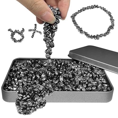 Ferrite Putty 510pcs, Magnetic Stones Fidget Toys Adults, Desk Fidgets Toys for Stress and Anxiety Relief and Kill Time, Novelty Adults Gifts - 510pcs Black