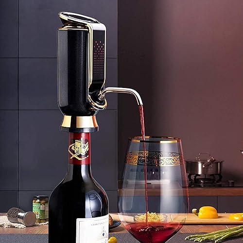 Miniatura 4 de Decantador de vino eléctrico, vertedor de vino inteligente automático y aireador, bomba de vino eléctrica, dispensador de bomba de decantador