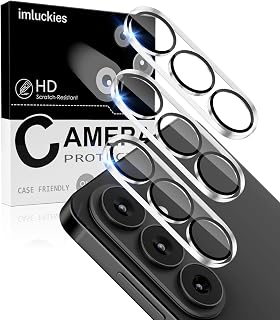 imluckies 3 Pack for Samsung Galaxy S26 Camera Lens Protector, HD Clear Tempered Glass Camera Accessories, 9H Hardness Anti-Scratch Screen Cover, Case Friendly [Not Affect Night Shots], Night Circle