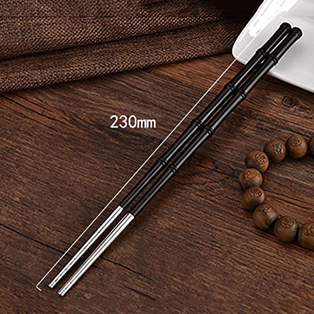 1 Paar Silber-Essstäbchen-Geschenk, Wiederverwendbare Essstäbchen aus chinesischem Sterlingsilber zum Kochen, rutschfeste Essstäbchen, hochwertiges Geschirr B (B)