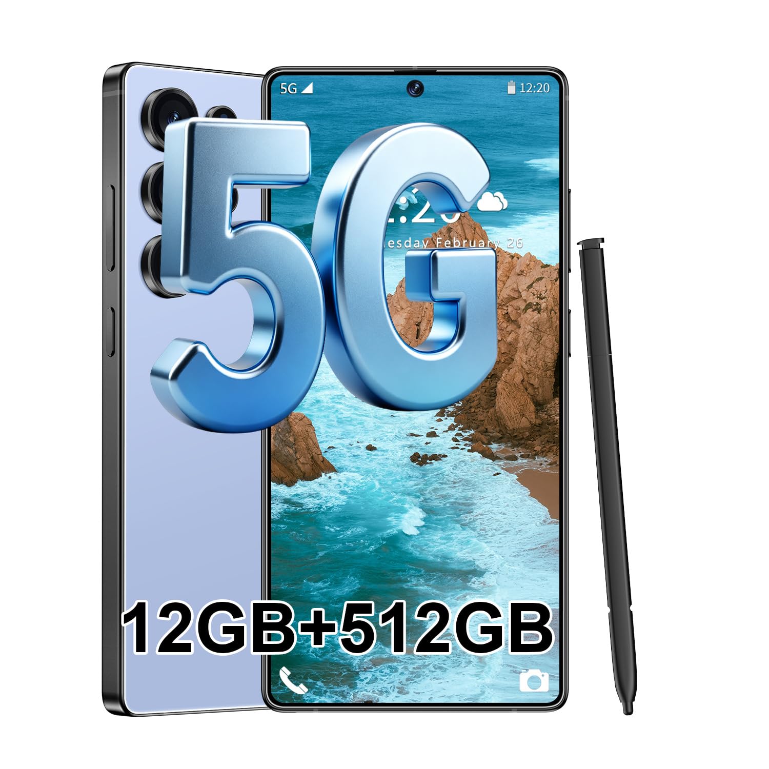 S25 Ultra 5G Unlocked Smartphone,12GB+512GB Fully Cell Phone for Android 14, 6.99" Unlock…