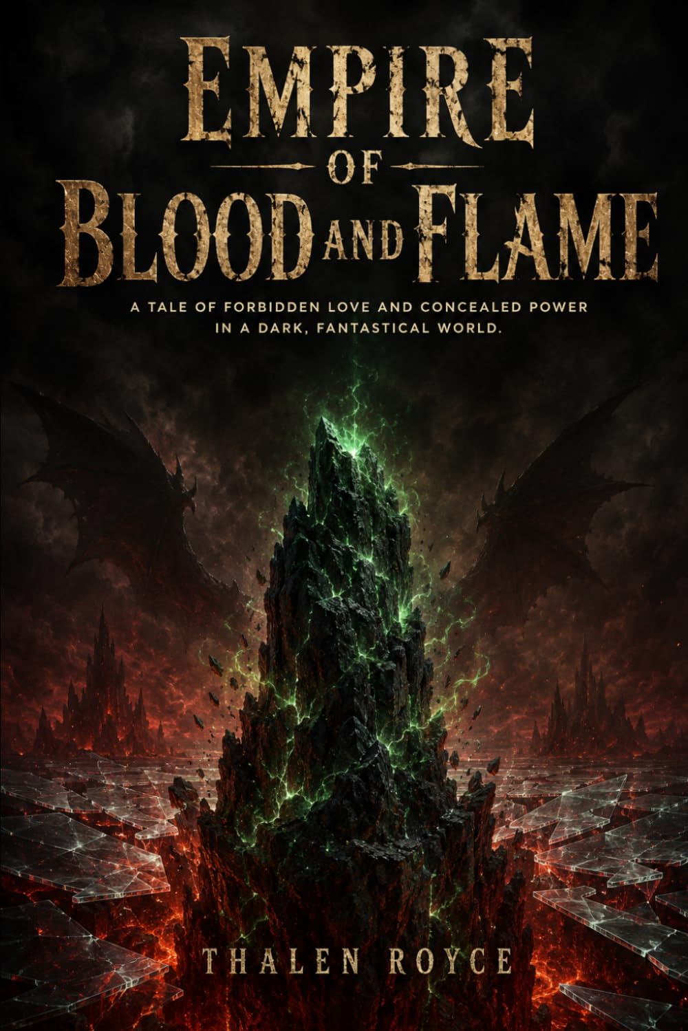 Empire of blood and flame: A tale of forbidden love and concealed power in a dark, fantastical world.