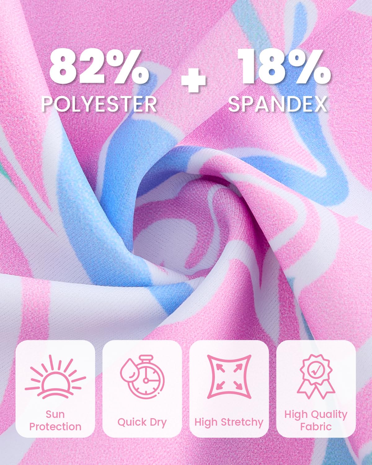 JiAmy Maillot de Bain Fille, Une Pièce Maillot de Bain pour Fille Plage à Séchage Rapide Anti UV pour Enfants Maillot avec Fermeture éclair 4-9 Ans