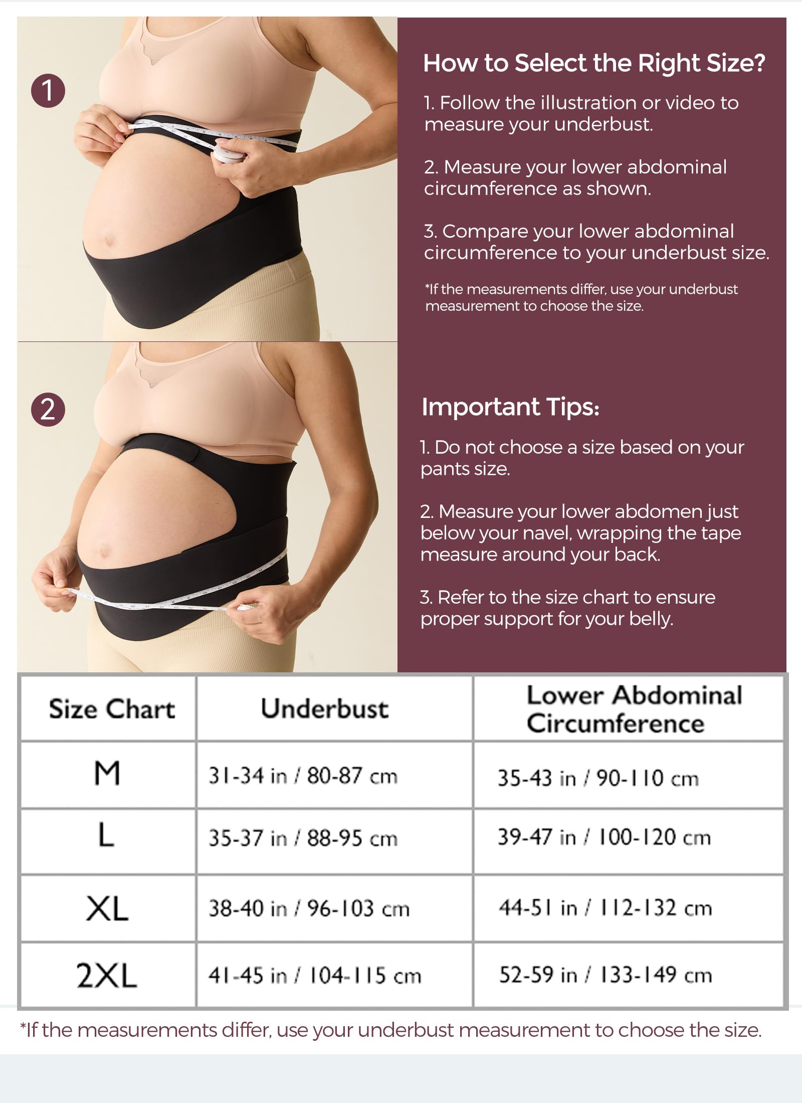 momcozy Pregnancy Belly Band, CozySupport Ergonest Maternity Belly Band, Invisible Pregnancy Belt for Back, Abdomen, Waist — view 5
