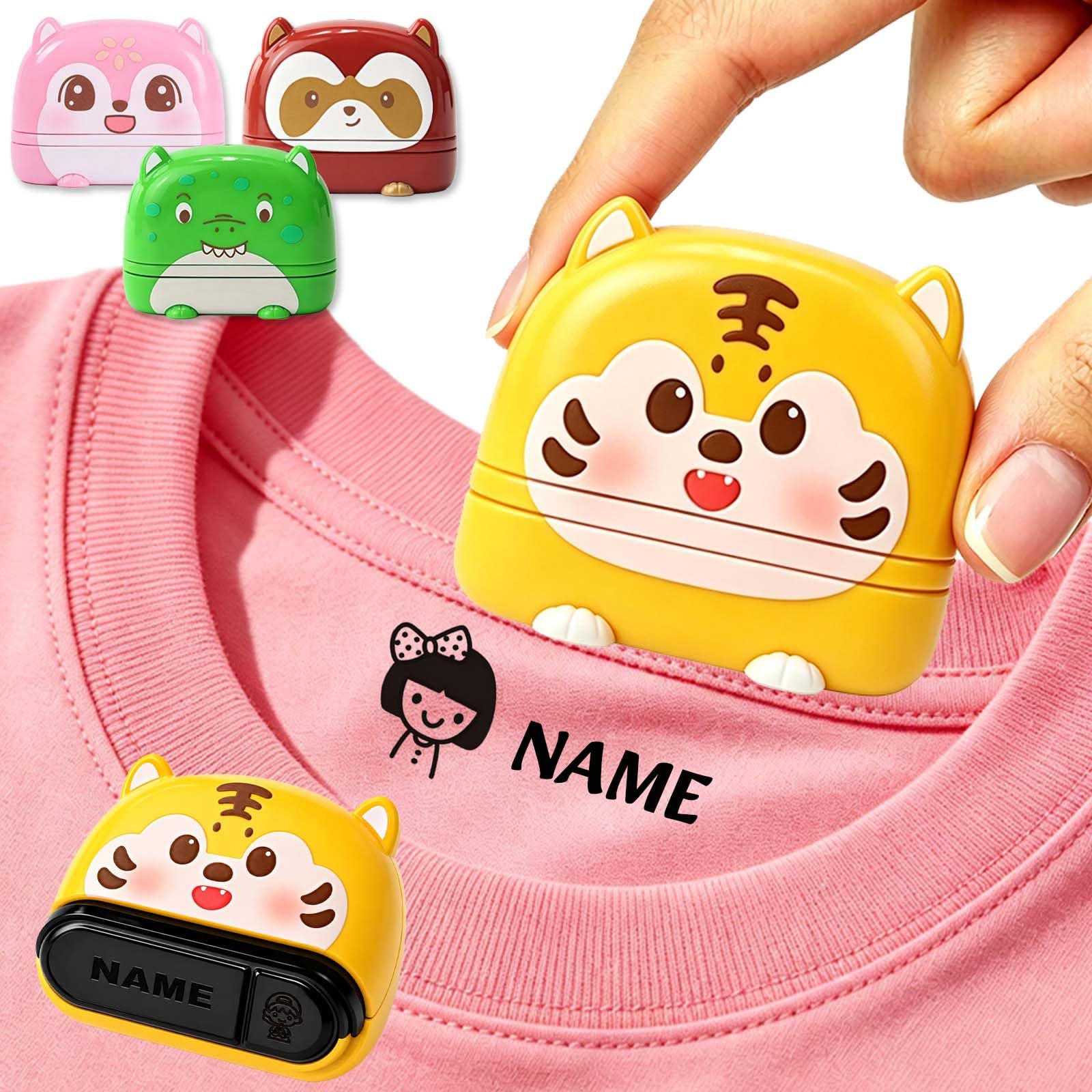 Personalised Name Stamp for Clothes Kids, Clothes Stamp Label (Style 2)