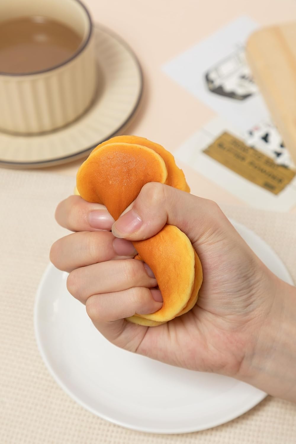 Delightful Bread Squishies - Layer Cake - Realistic Slow Rising Fidget Toy, Scented Stress Relief, Fun Restaurant Decor, Safe PU Material for Endless Squeezable Joy! - Image 7