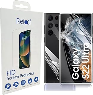 Reioo Series Front and Back Gelatin Screen Protector Compatible with Samsung S22 Ultra Shockproof