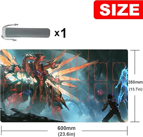 Vista 20 de ygo playmat Duel Mat Gaming Competition Pad Mat Card Binder Deck 23.6 x 13.7 pulgadas (10) 10,14,1,11,12,15,16,17,4,7,8,9