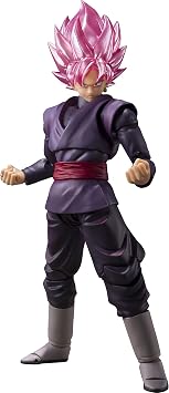 S.H. Figuarts Dragon Ball Super Goku Black - Super Saiyan Rosée, Approx. 5.5 inches 140 mm, ABS & PVC Pre-painted Action Figure