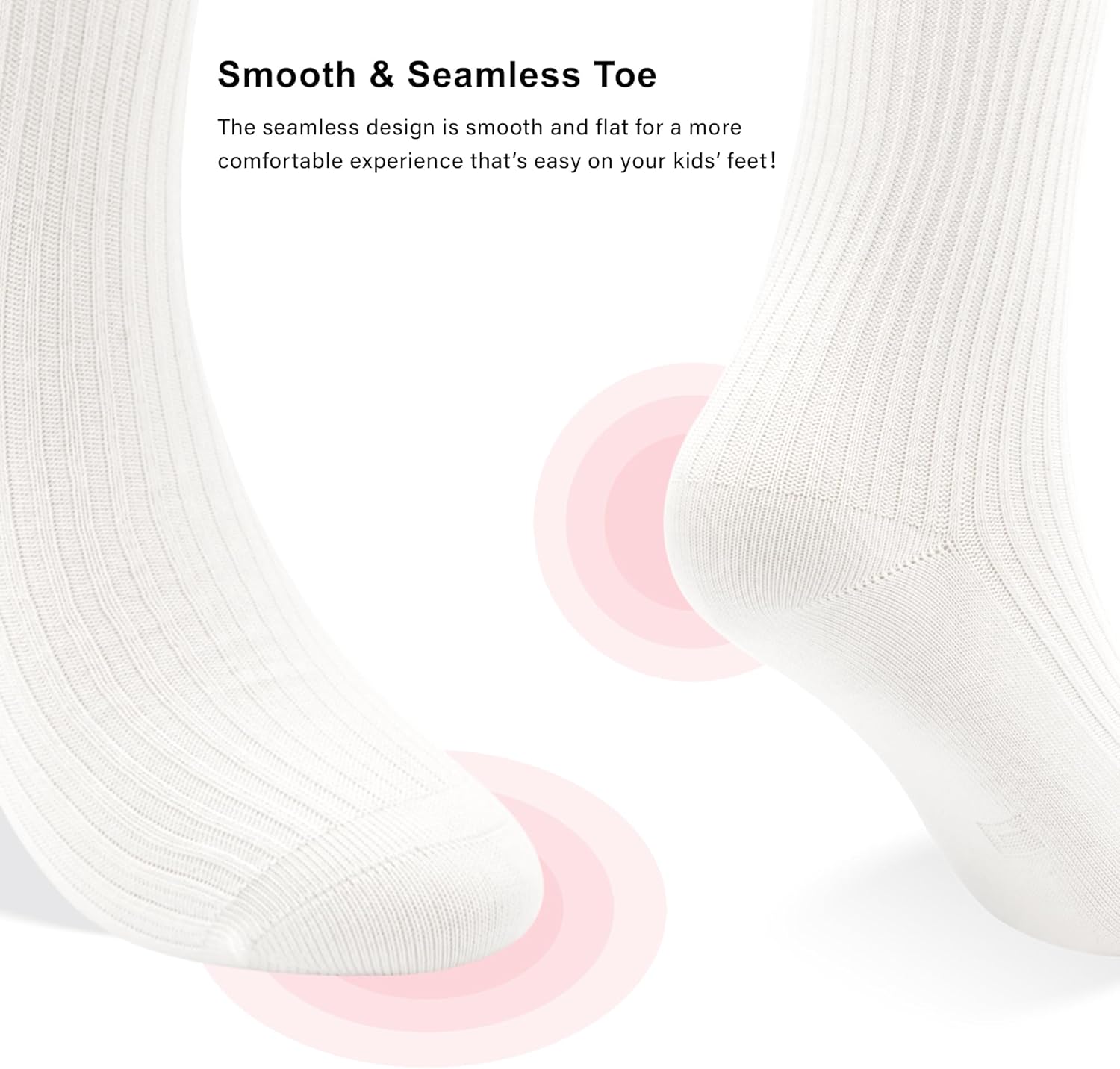 Stelle Girls Knee High Socks Cotton School Uniform Socks 3 Pairs Long Soft Seamless Sock for Kids Toddler 3-18 Years - Image 7