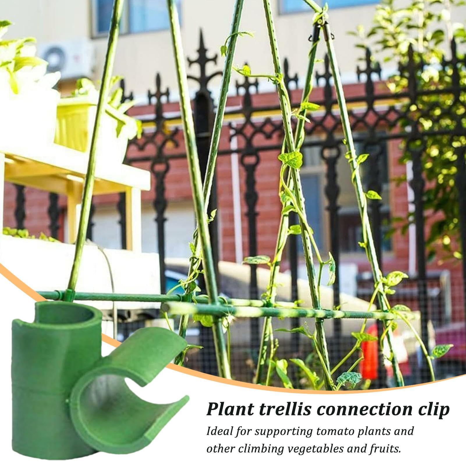 ASSR 35 Clip Connettori Per Piante Rampicanti - Regolabili 0-70° - Diametro 16 Mm - In Plastica PP - 4