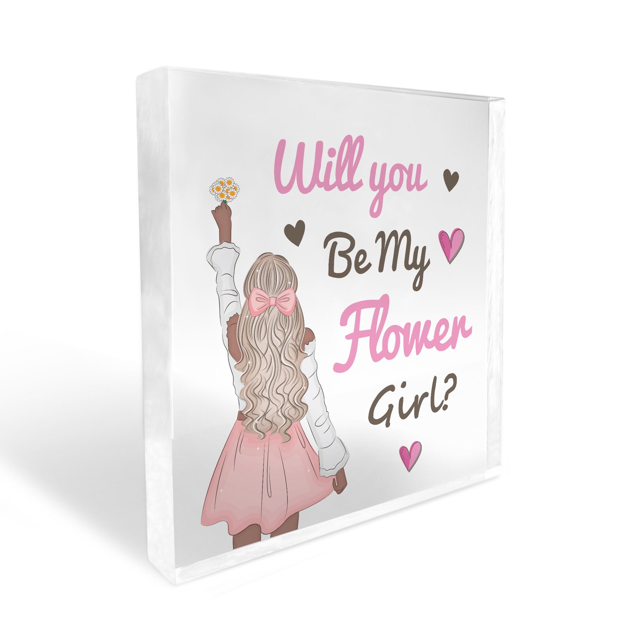 Red Ocean Will You Be My FLOWER GIRL Proposal Gift Wedding Gifts Wedding Asking Gift Friend Sister Gift Keepsake