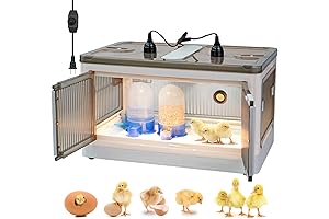 Chicken or Quail Brooder Box Tent Warmer Brooder Heater Thermometer and Bedding