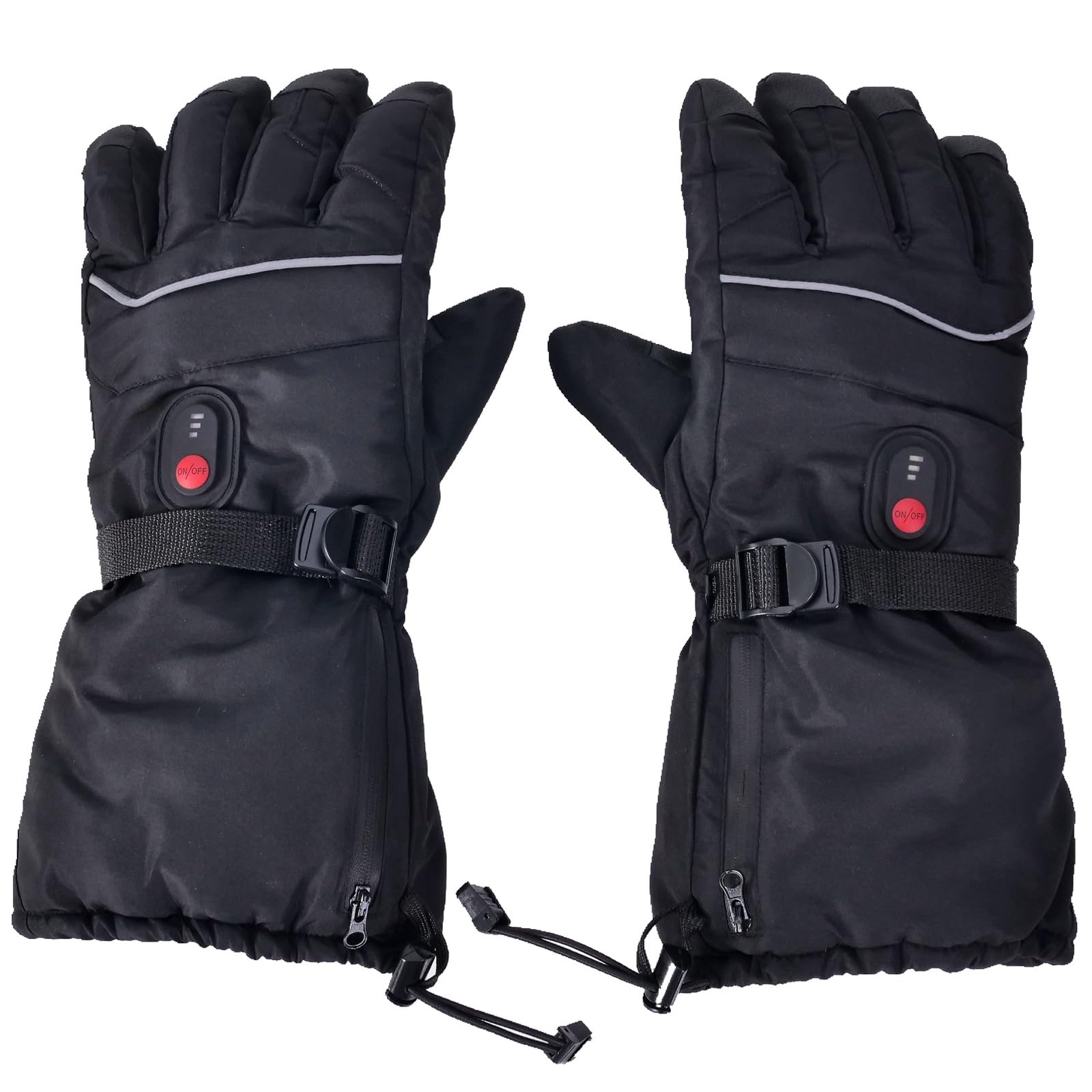 Guantes de invierno calefactables contra manos frías con batería y tejido táctil unisex