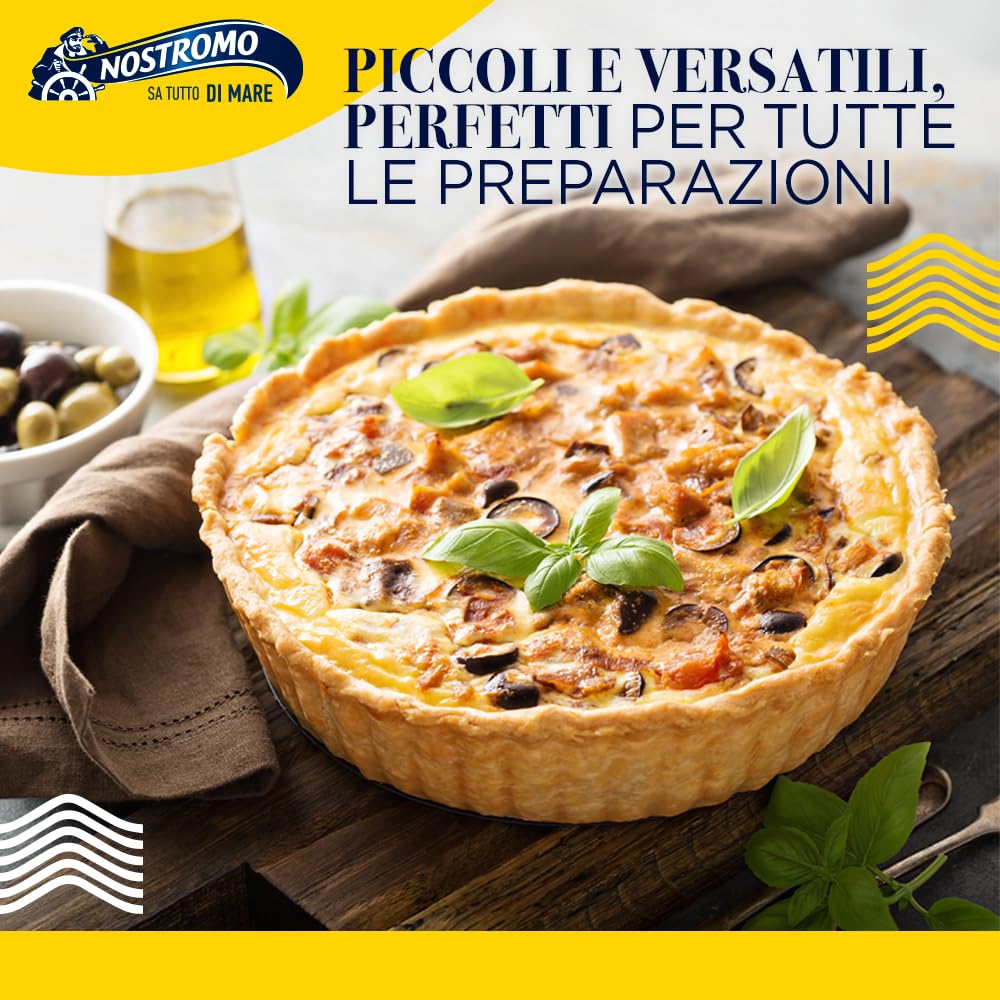 Nostromo - Trancetti di tonno all'olio di oliva, 6 vasetti da 180gr. Qualità superiore, lavorati a mano, fonte di Omega 3