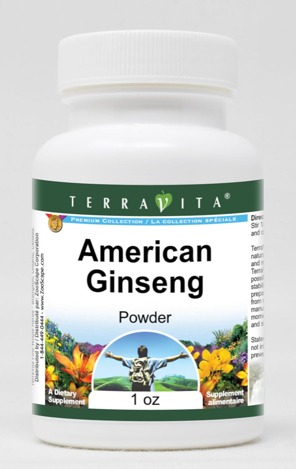 TerraVita Polvo de ginseng americano (1 oz, ZIN 520233)