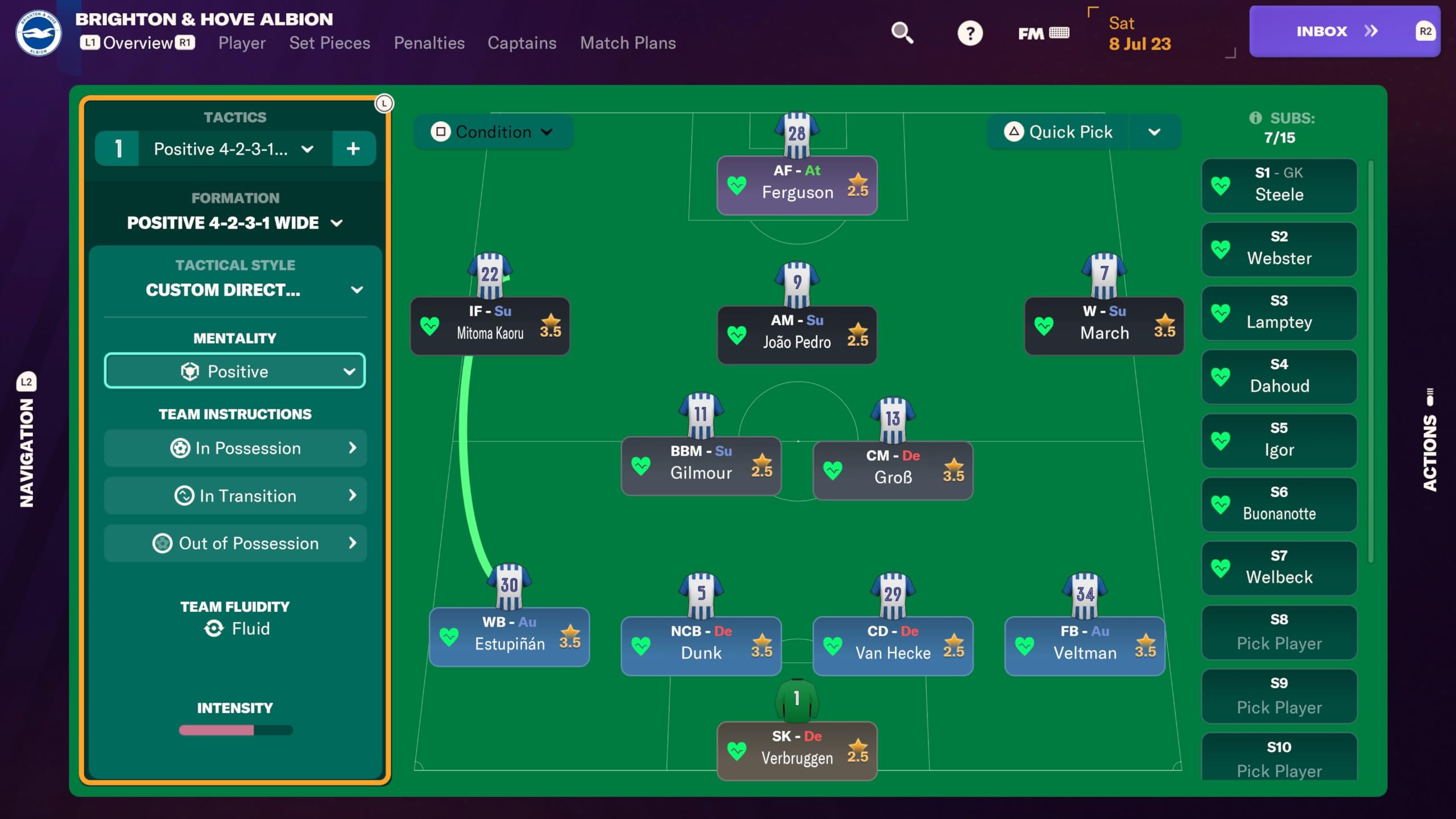 Football Manager 24 Sur PS5 - Complet PAL - Comme Neuf