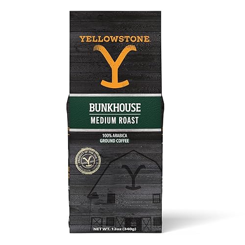 Yellowstone Bunkhouse Café tostado medio, 100% café molido arábica, 12 onzas