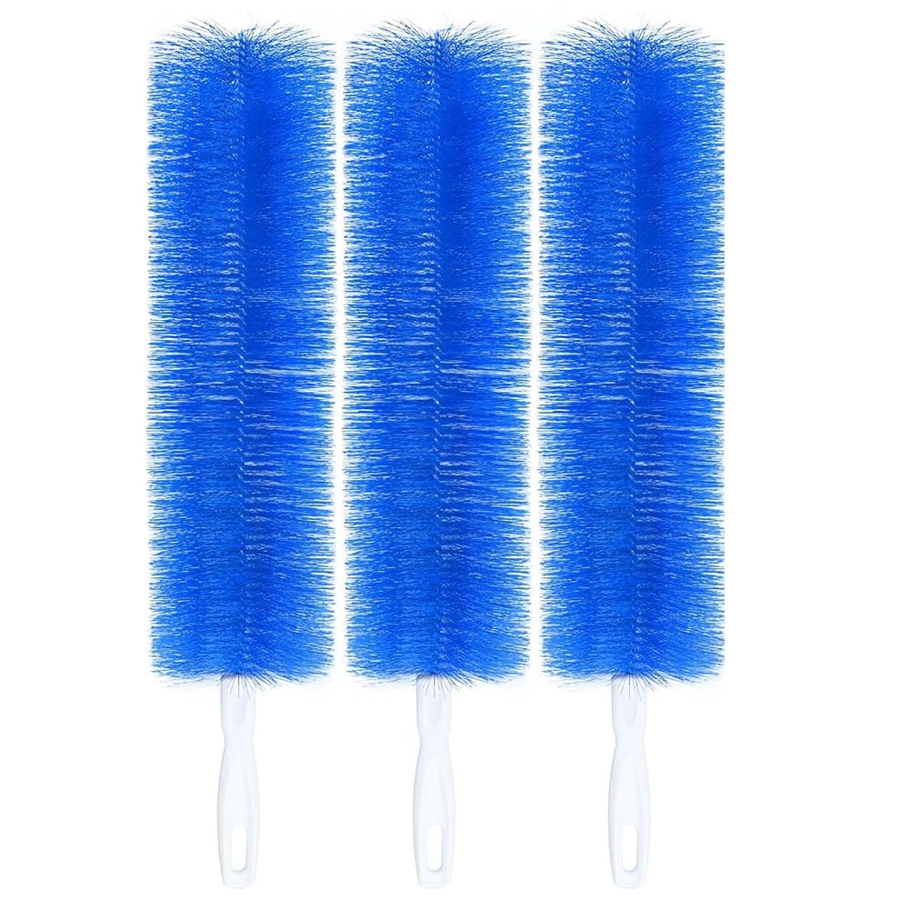 CTRLZS 3 Pcs Cobweb Duster Bendable Fan Duster Plastic Dust Cleaner Microfiber Head Ceiling Brush Reusable Dirt Remover for Fan