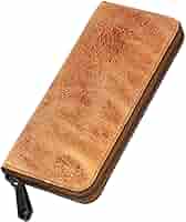 ロングウォレット　革製 Amazon | [zoo ズー]クーズー革 長財布 ラウンドファスナー