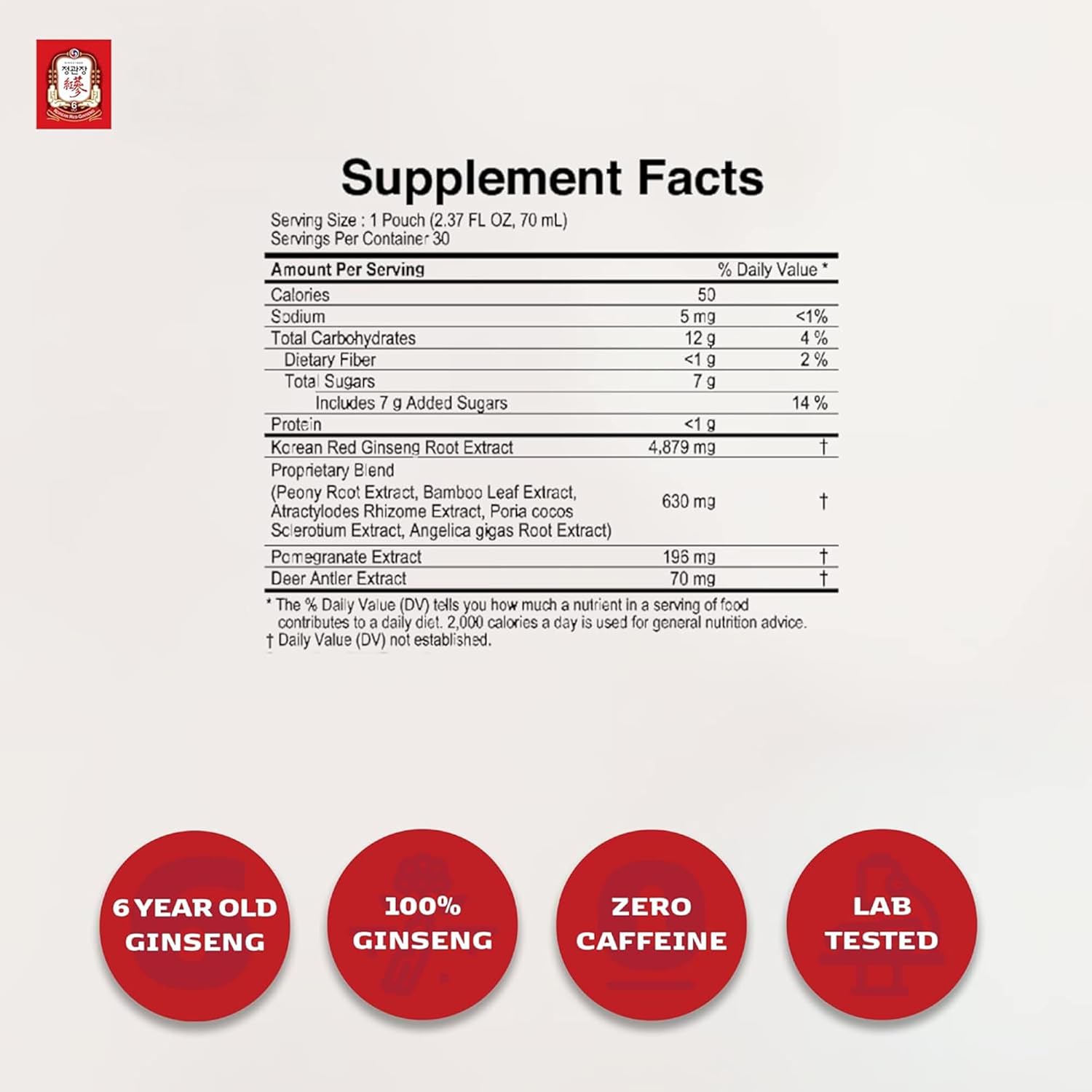 JUNG Kwan Jang Korean Red Ginseng Women's Balance Premium, HWA AE RAK JIN Natural Menopause Supplements for Women, Korean Red Ginseng Drink, Energy Boost, Enhance Circulation - 30 Pouches - Image 5