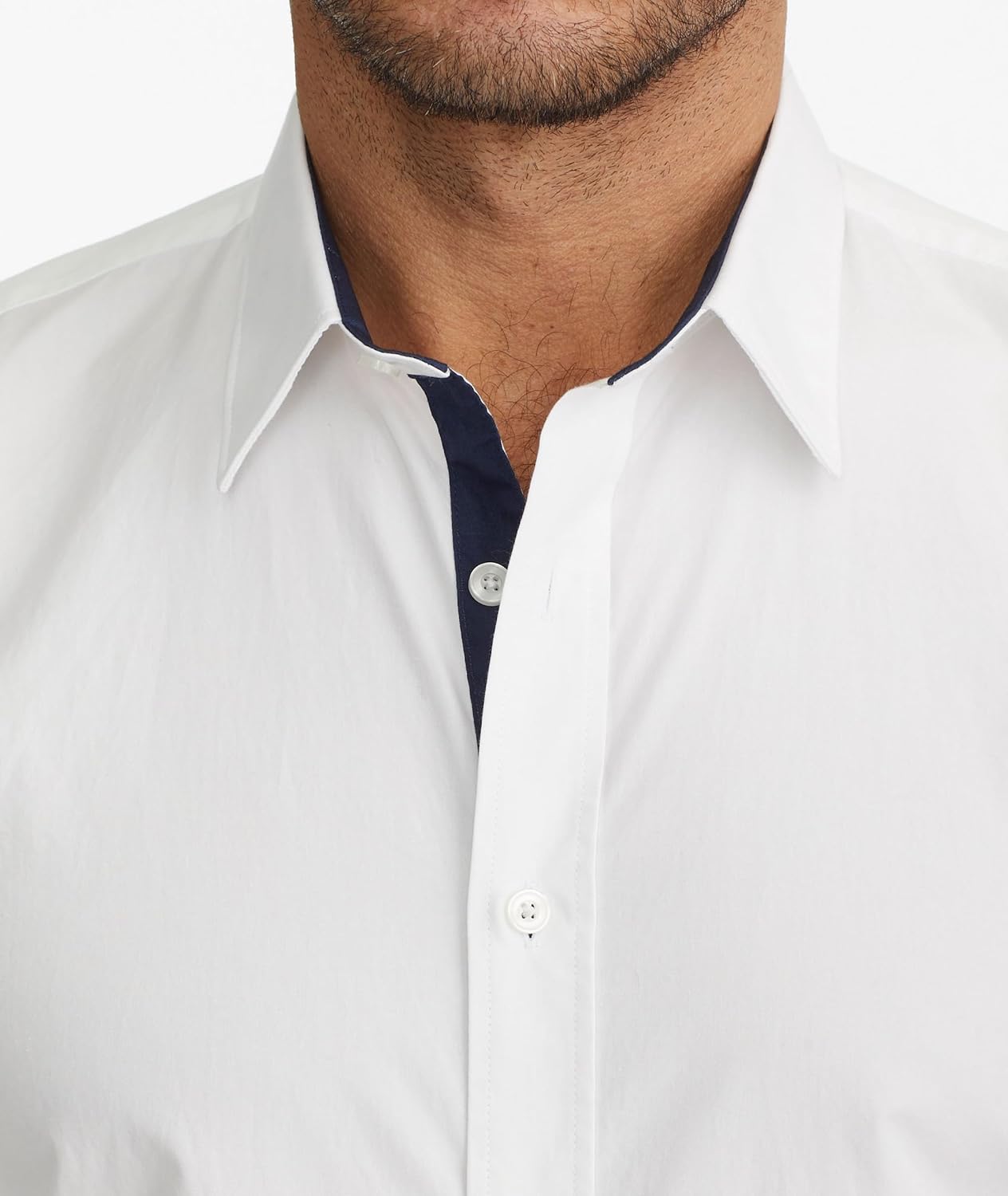 UNTUCKit Wrinkle-Free Long Sleeve Solid Color Button Down Dress Shirt for Men