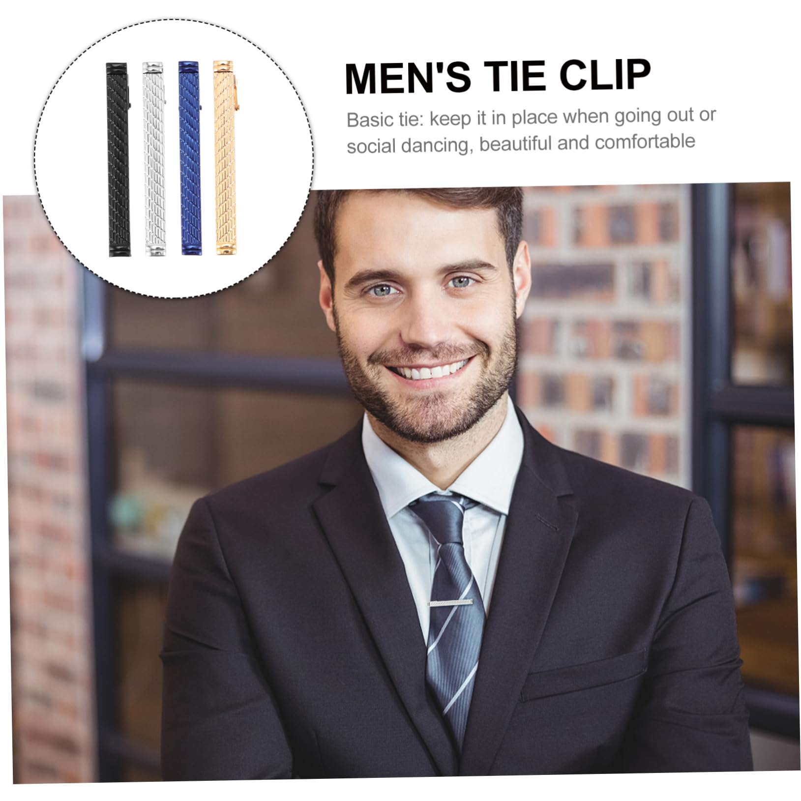 12piezas Clip De Corbata De Cobre Elegante Para Hombres De Práctico y Duradero Para Negocios y Ocasiones Especiales