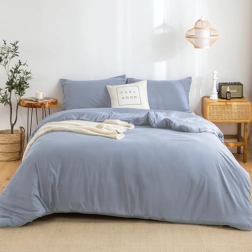 Miniatura 18 de COTTEBED - Juegos de edredón naranja Queen en oferta Prime, ropa de cama ligera lavada suave para todas las estaciones, edredones alternativos al