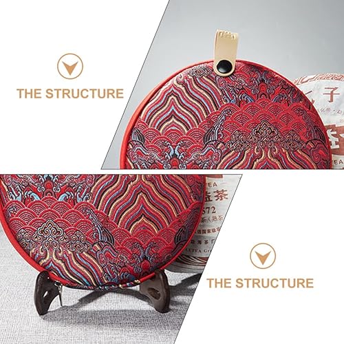 Miniatura 9 de Puerh Tea Cake Fermentado Pu Er Caja de té Caja de regalo de embalaje de té Caja de regalos Caja de té chino Soporte de té para amantes del té,