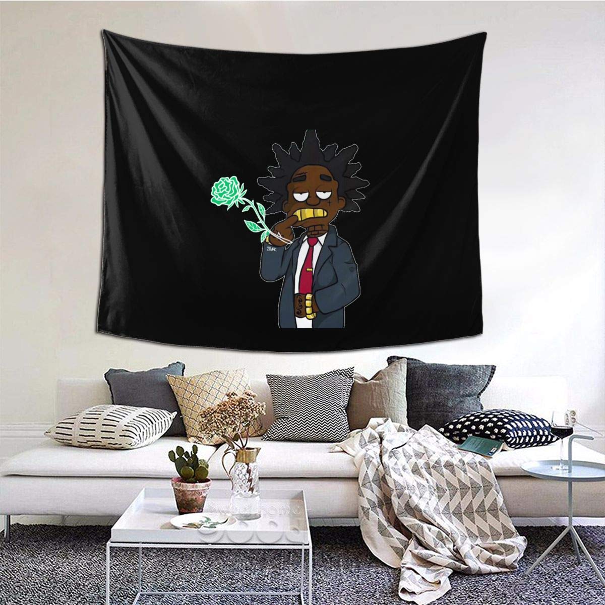 JuaoHuan Kodak Black Tapestry Indoor Wall Hanging Tapestries For Bedroom Living Room Dorm Decor 60 * 51inch