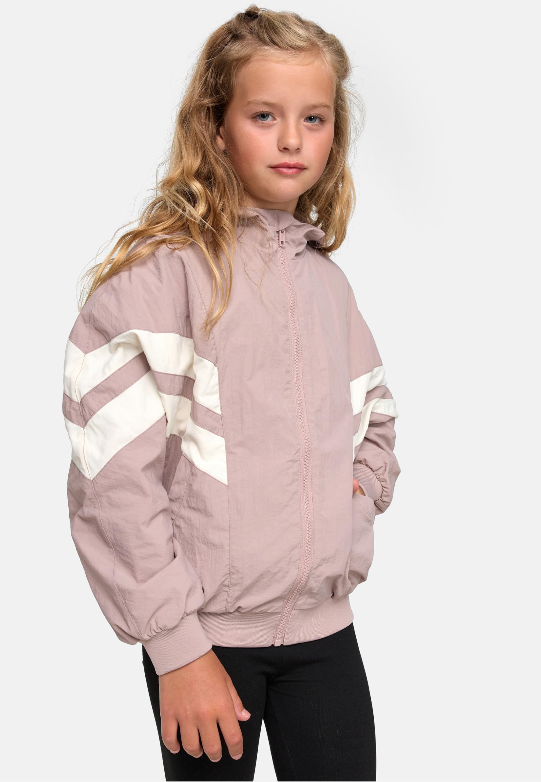 Urban Classics Mädchen Uck2664-girls Crinkle Batwing Jacket Jacke (1er Pack)