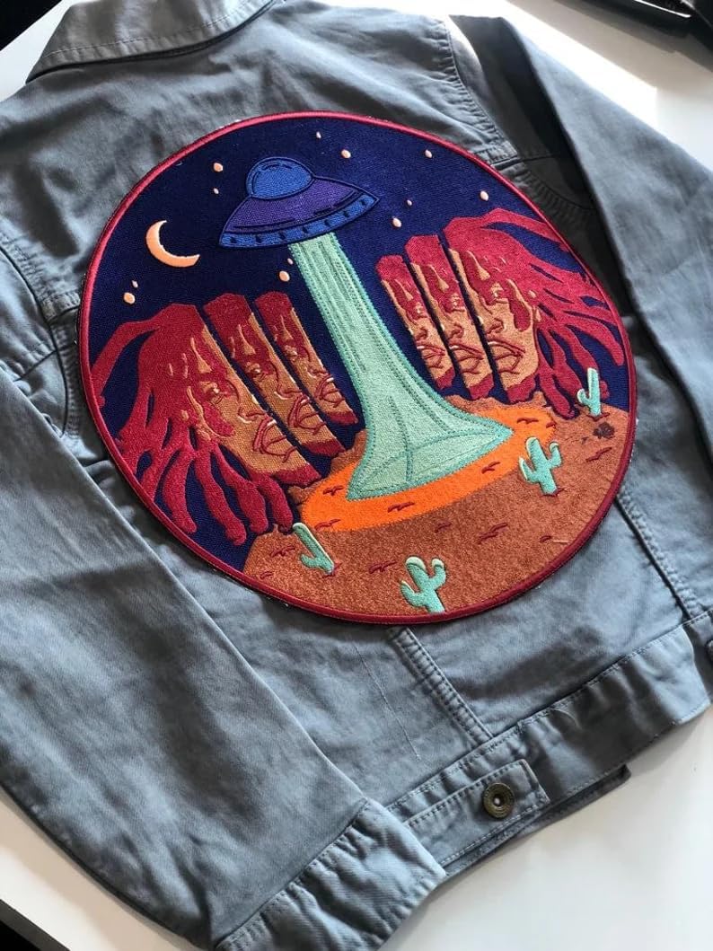 Pack of 10 Custom Embroiderered Patches, Personalized Emrboidered Logo Patches, Design Your Patch for Jacket, Hat, Back Pack, Denim, Uniform, Tshirt, Hoodies (Pack of 10)