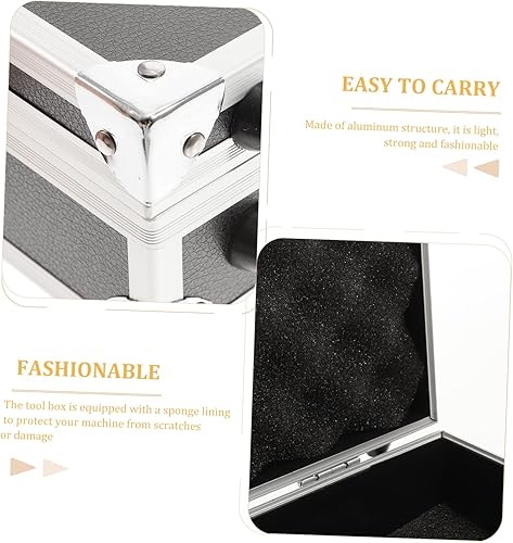 Miniatura 3 de ARTIBETTER Caja de herramientas de aleación Caja de almacenamiento Cerradura Caja de medicina Maletín Caja de bloqueo portátil Estuche de transporte