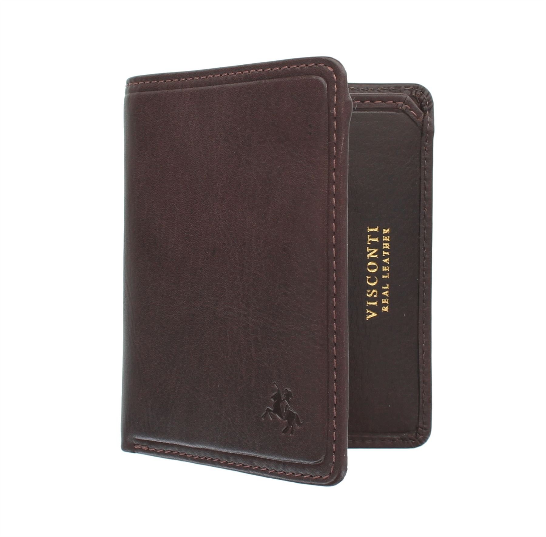VISCONTITuscany Collection Xavi Leather Wallet with RFID Protection TSC39 Brown