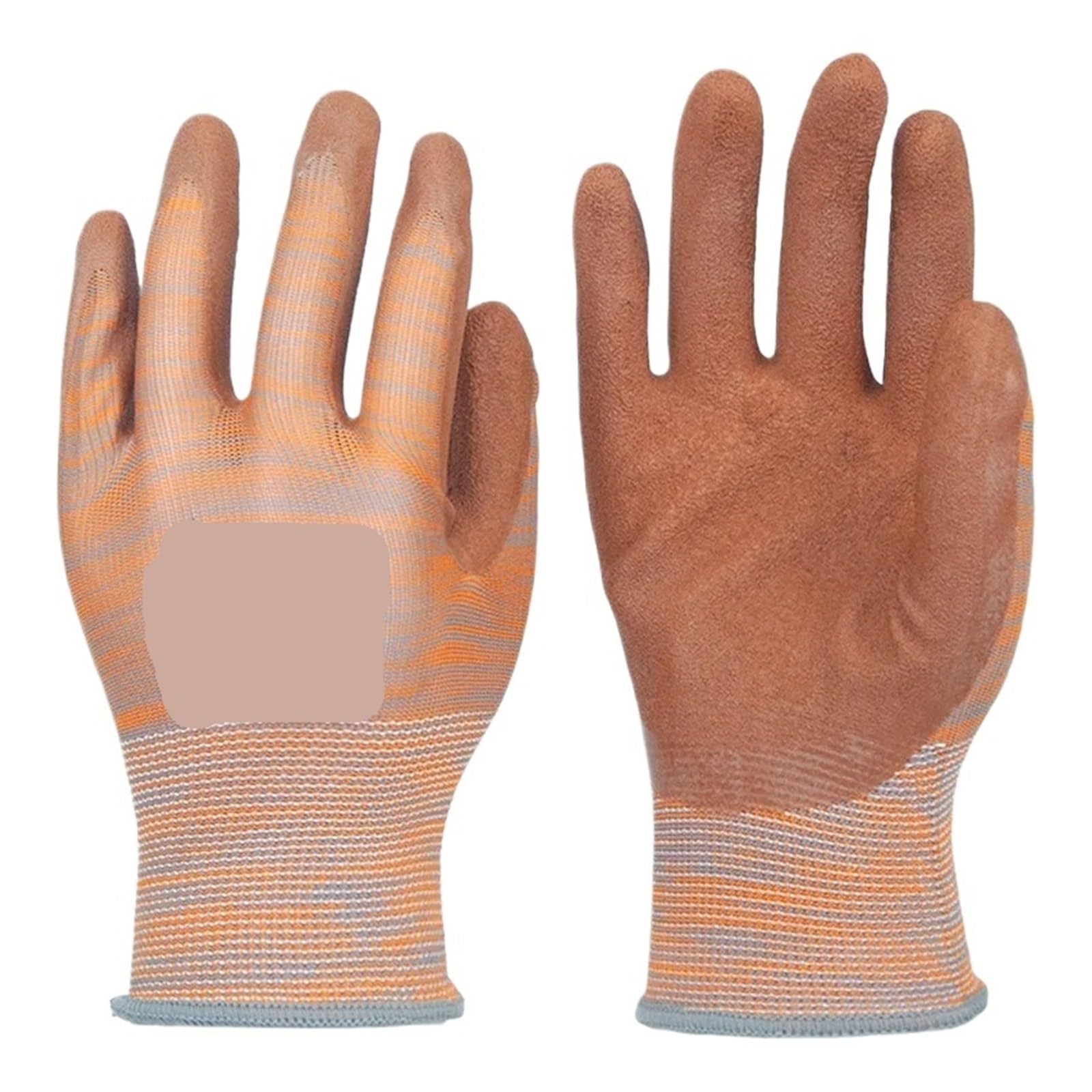 Générique Gants de travail sécurité, 2 à 12 paires, antidérapants, tricot sans couture for le jardinage et l'extérieur