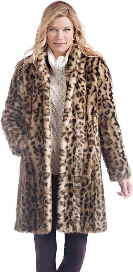 full length leopard coat