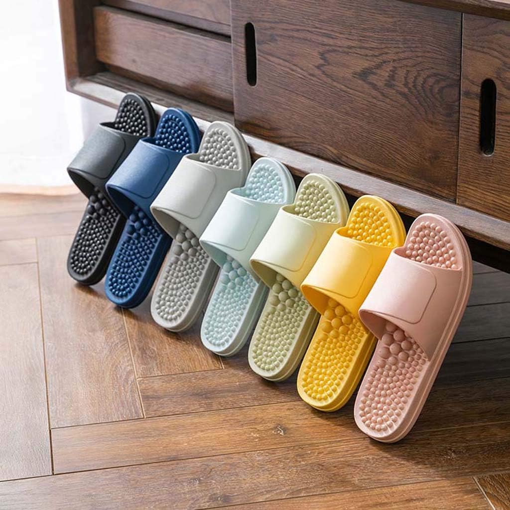 High-Elastic Massage Slippers, Sandals and Slippers Foot Deodorant Health Points | Foot Home Health Barbed Particles Men's Slippers