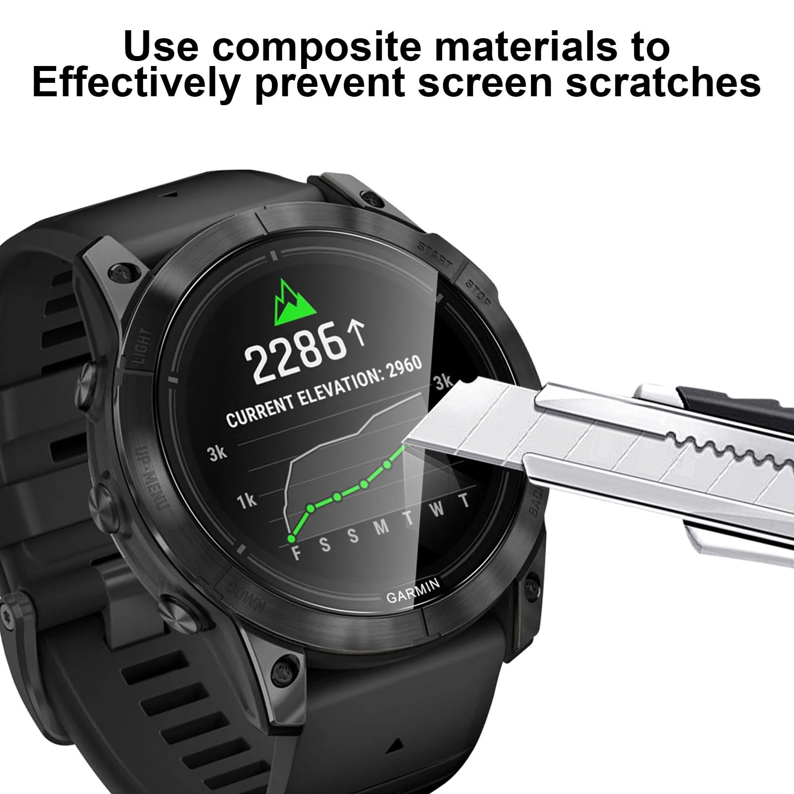 4 Pellicole Vetro Temperato Per Garmin Epix Pro 51mm - Antigraffio 9H, HD 0.33mm